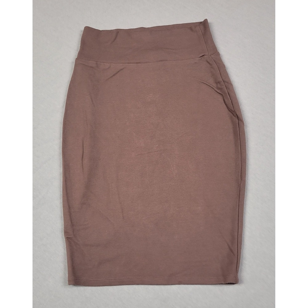 Charlotte Russe Women's Size XS Beige / Taupe Basic Stretch-knit Pencil Skirt